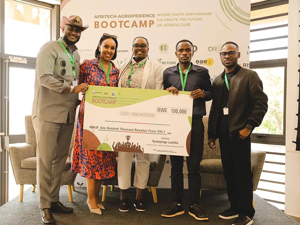 AfriTech-AgriXperience bootcamp award moment